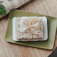 Load image into Gallery viewer, Goat's Milk Soap Bar • Oatmeal Milk & Honey • Soap & Silicone Dish Set - Kate and Belle