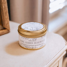 Load image into Gallery viewer, DARK AMBER + ROSEWOOD • 8oz Candle - Kate and Belle