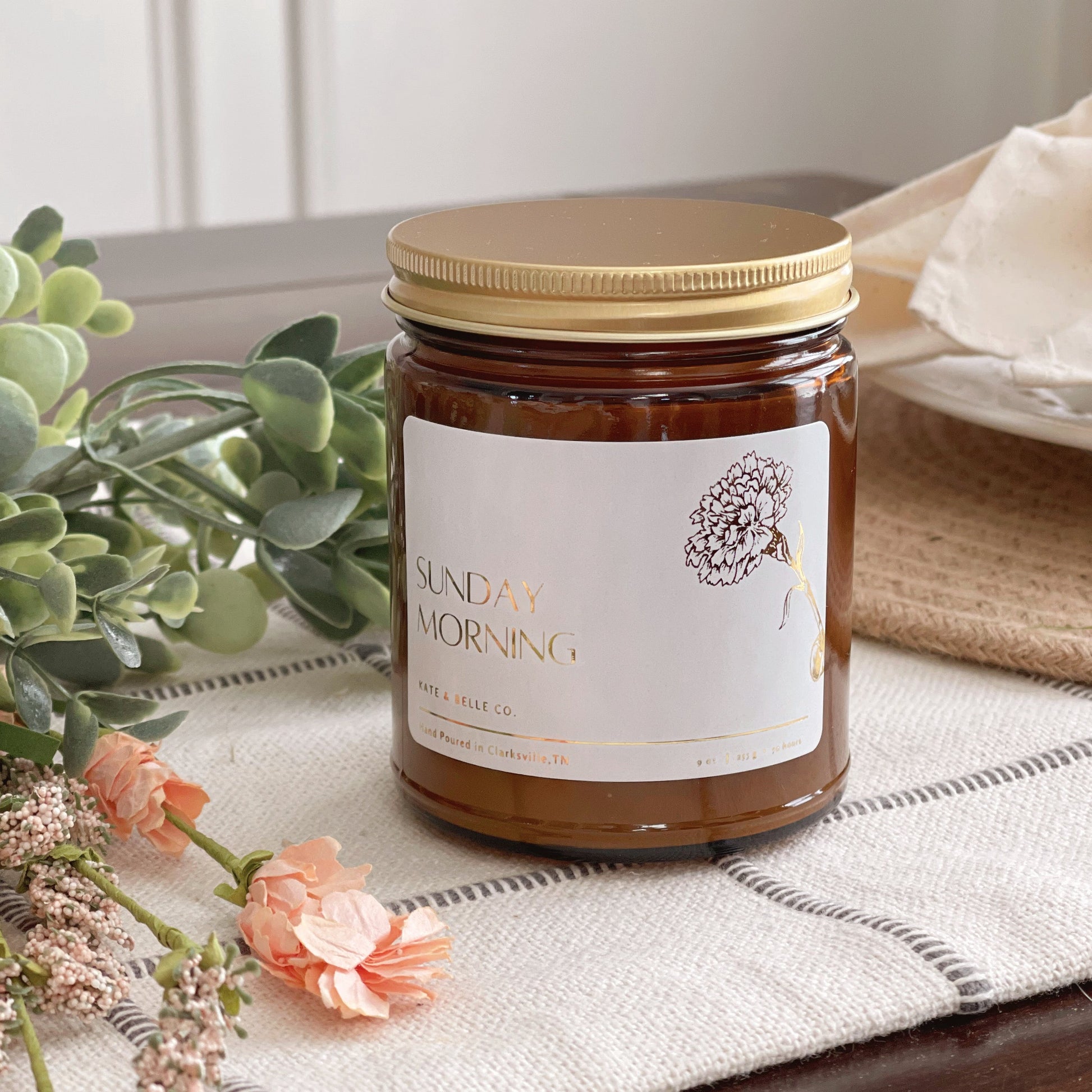 SUNDAY MORNING • 9oz Candle - Kate and Belle