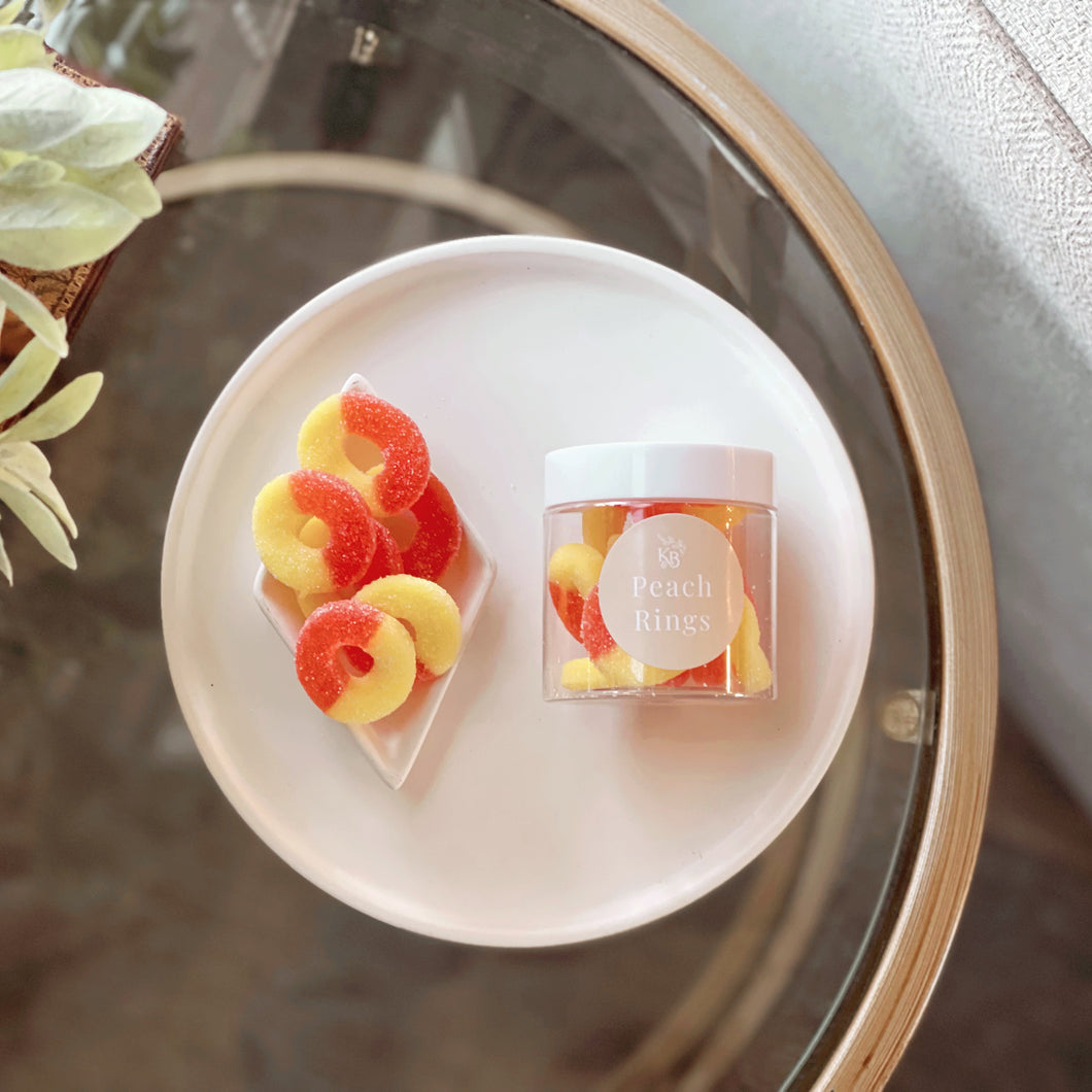 PEACH RINGS • GUMMY CANDY - Kate and Belle