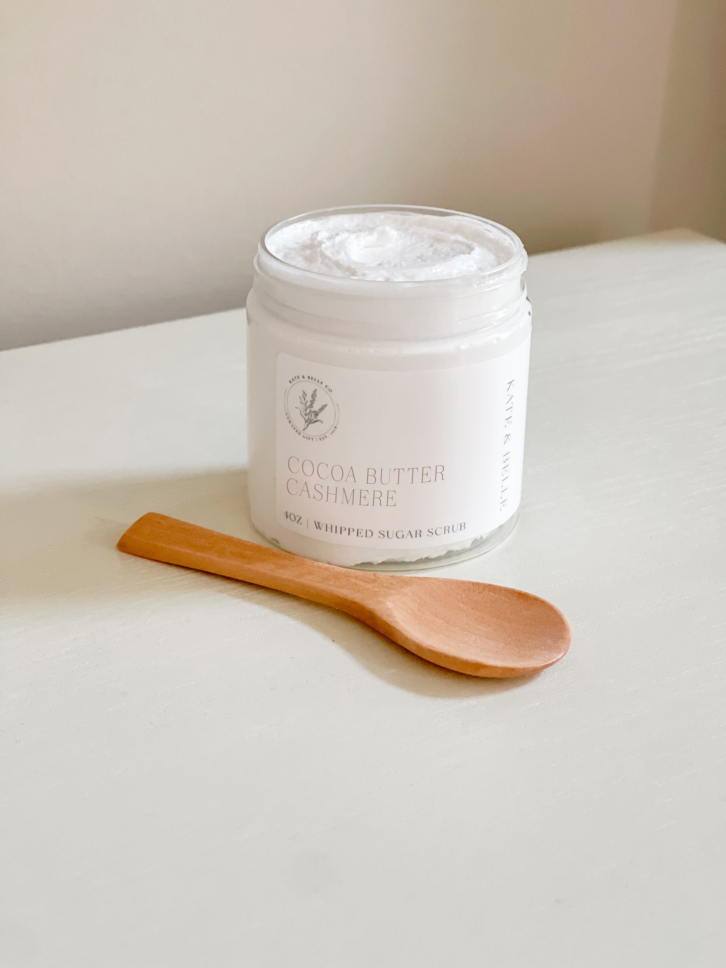 COCOA BUTTER CASHMERE • 4OZ WHIPPED SUGAR SCRUB - Kate and Belle