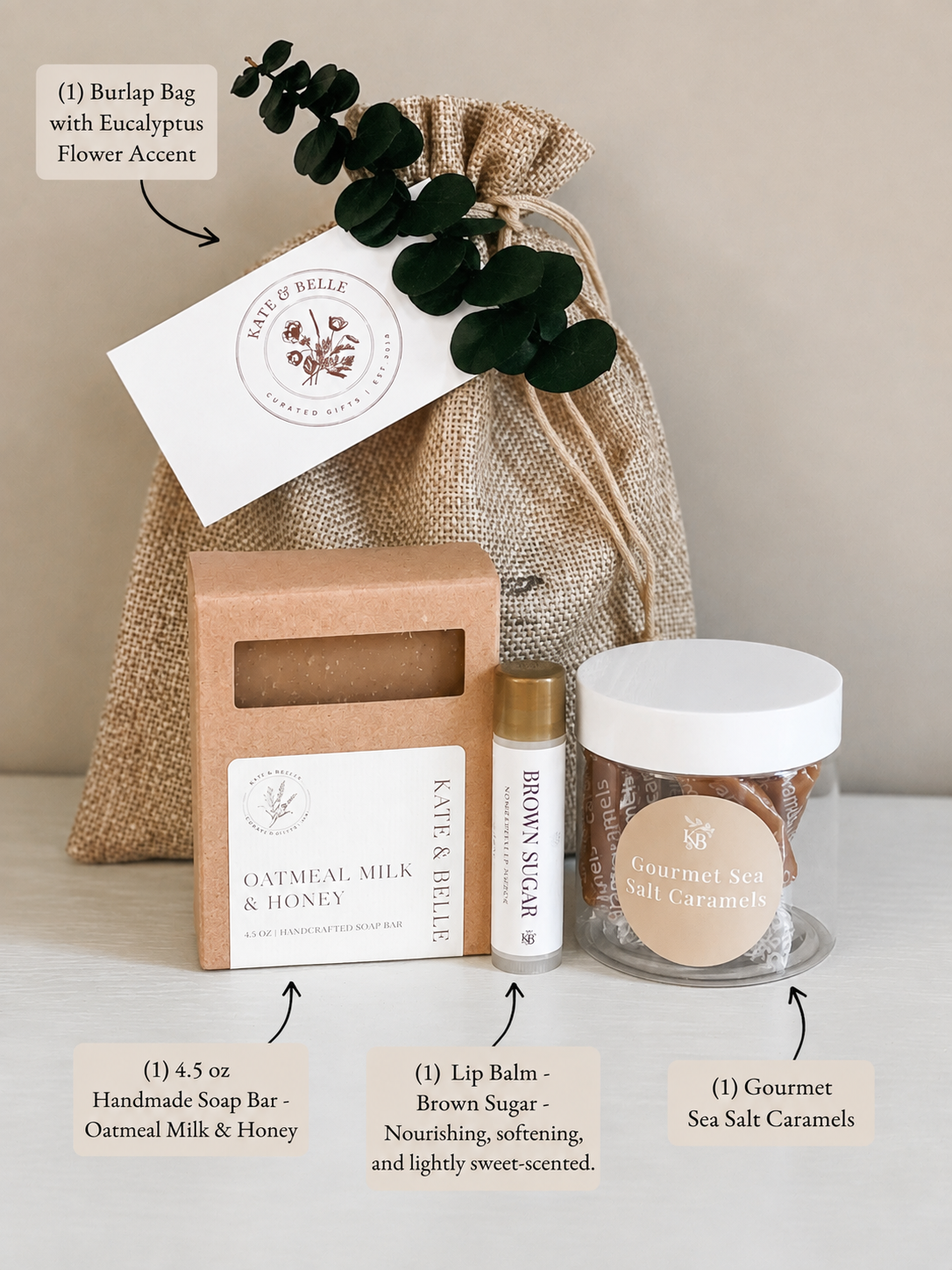 OATMEAL MILK & HONEY GIFT BAG - Kate and Belle