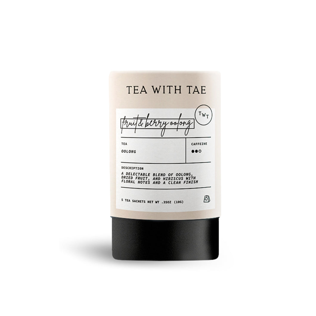 FRUIT & BERRY OOLONG TEA • TUBE (5 TEA SACHETS) - Kate and Belle
