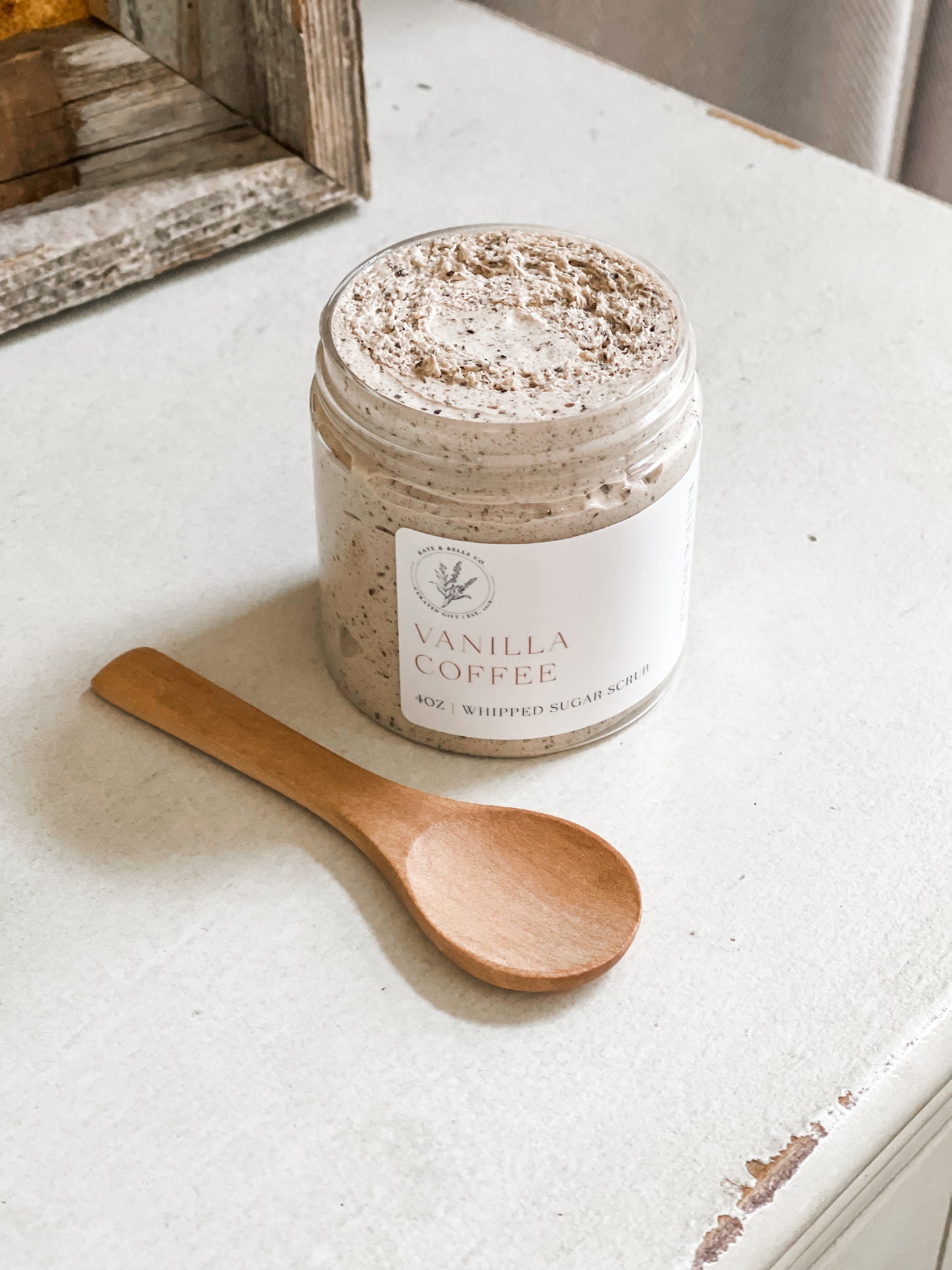 VANILLA COFFEE • 4OZ WHIPPED SUGAR SCRUB - Kate and Belle