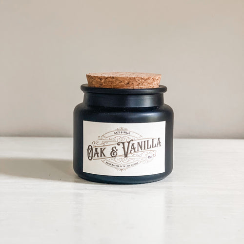 OAK & VANILLA • 4oz Candle - Kate and Belle