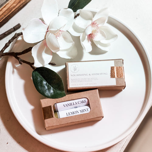 Set of Two Lip Balms • All Natural Organic - Kate and Belle