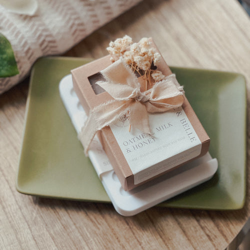 Handmade Soap Bar & Silicone Soap Dish • Choose Your Soap - Kate and Belle