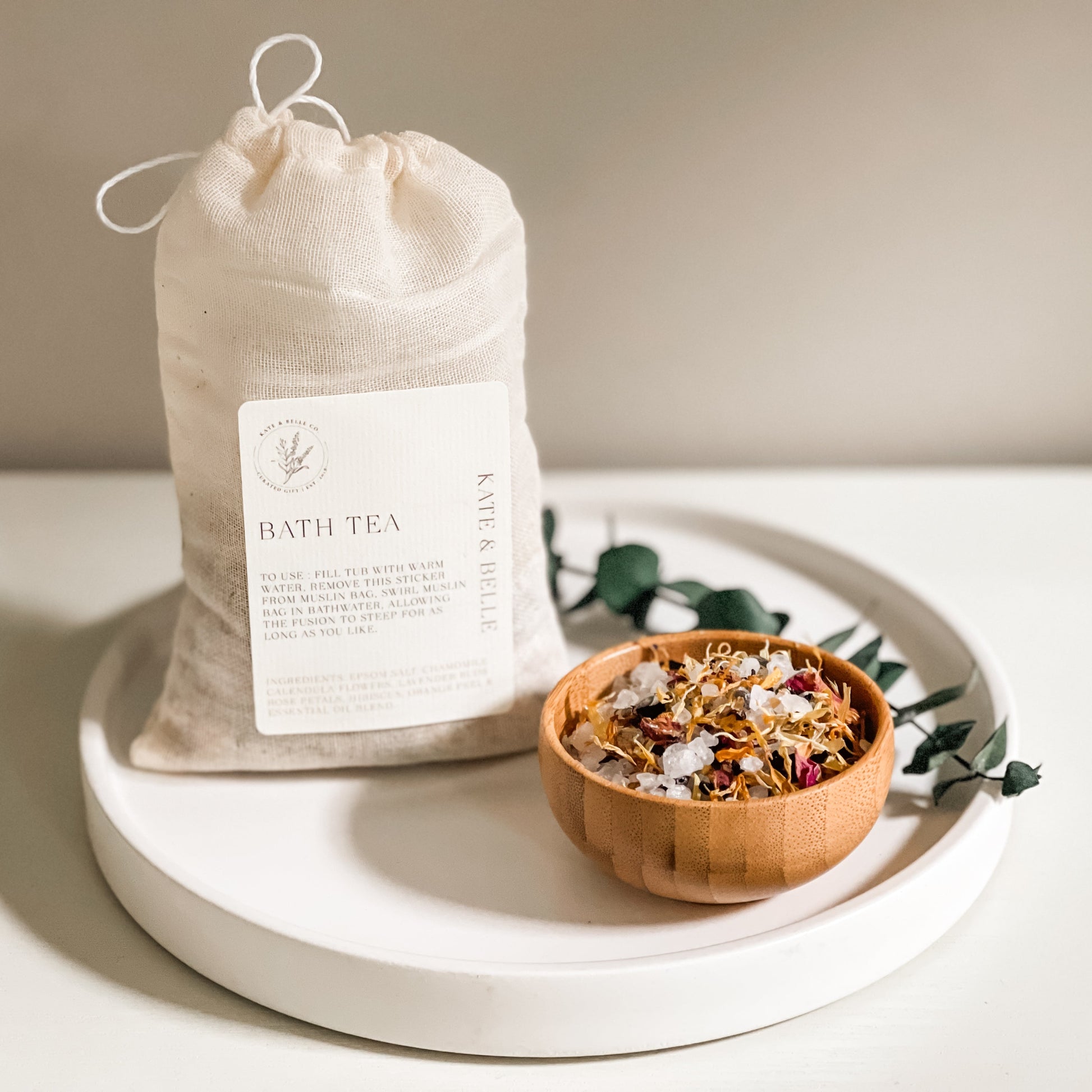 HIBISCUS + ROSE BLEND • 3oz Bath Tea - Kate and Belle