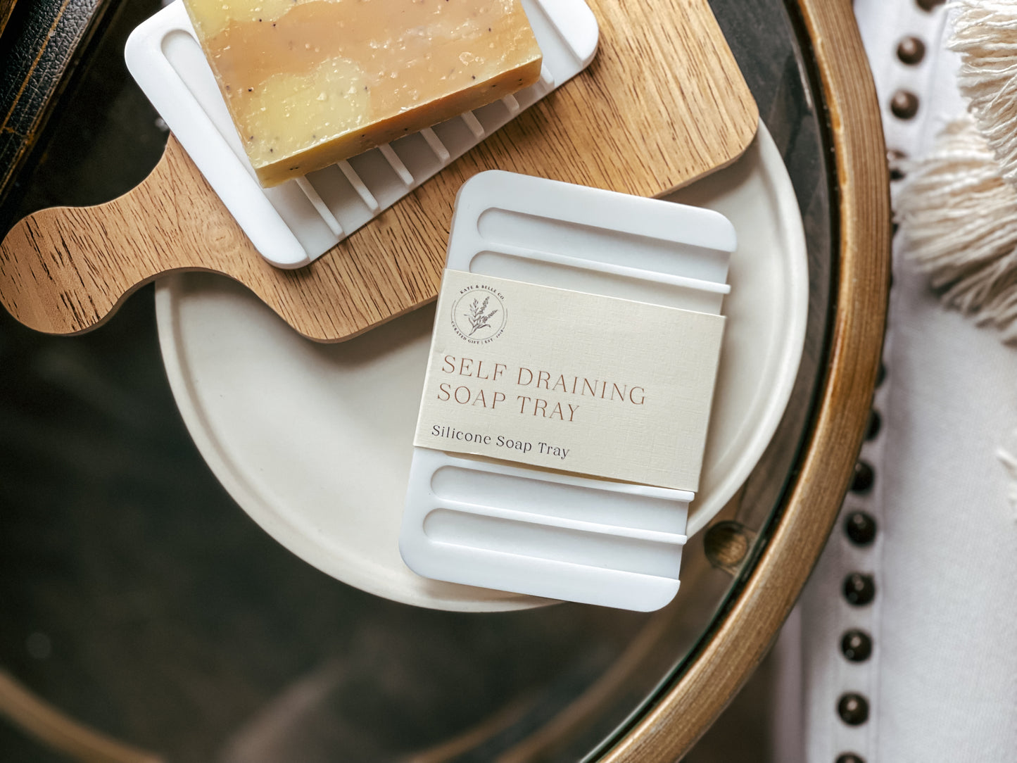 Handmade Soap Bar & Silicone Soap Dish • Choose Your Soap - Kate and Belle