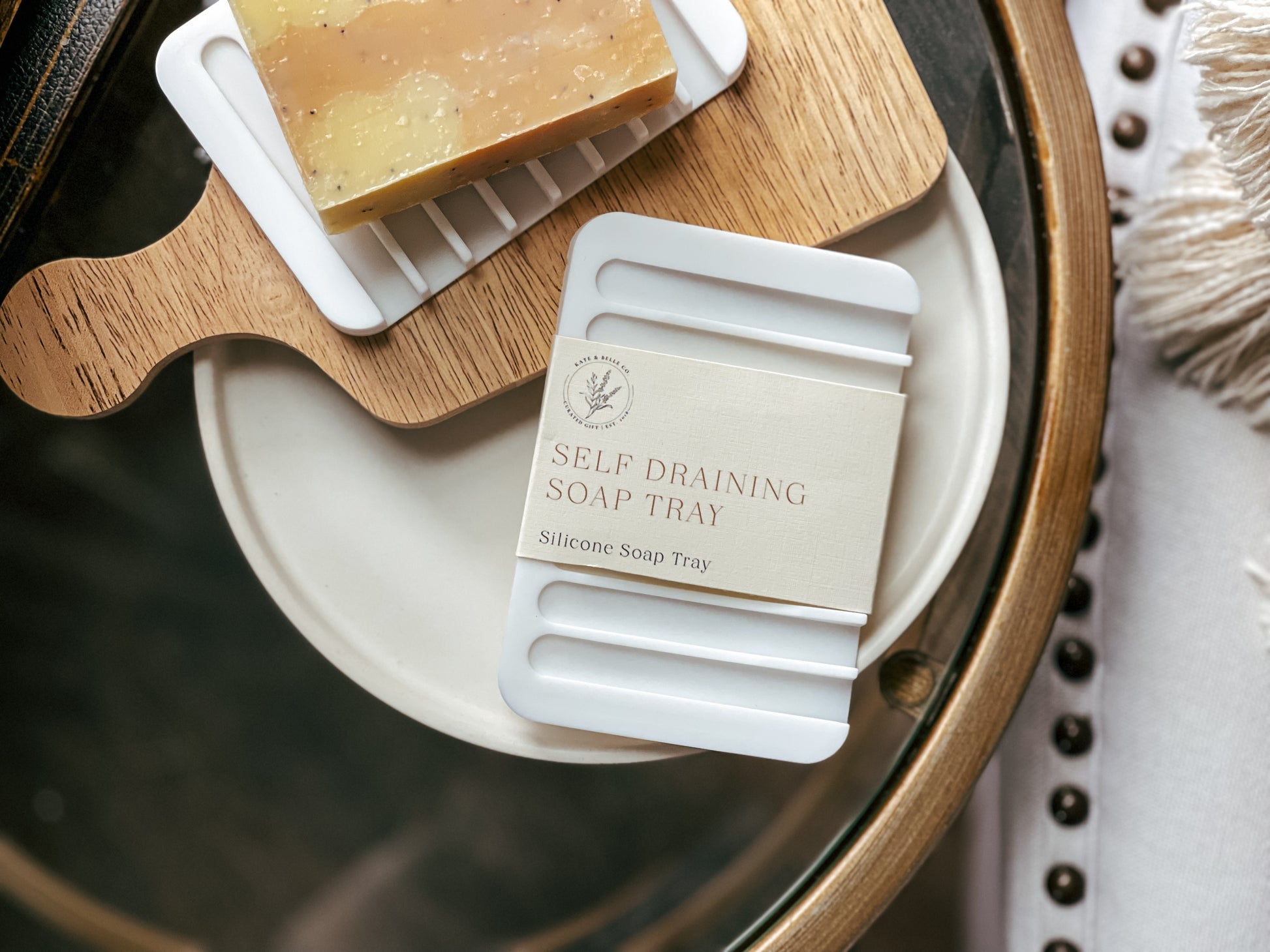 Handmade Soap Bar & Silicone Soap Dish • Choose Your Soap - Kate and Belle