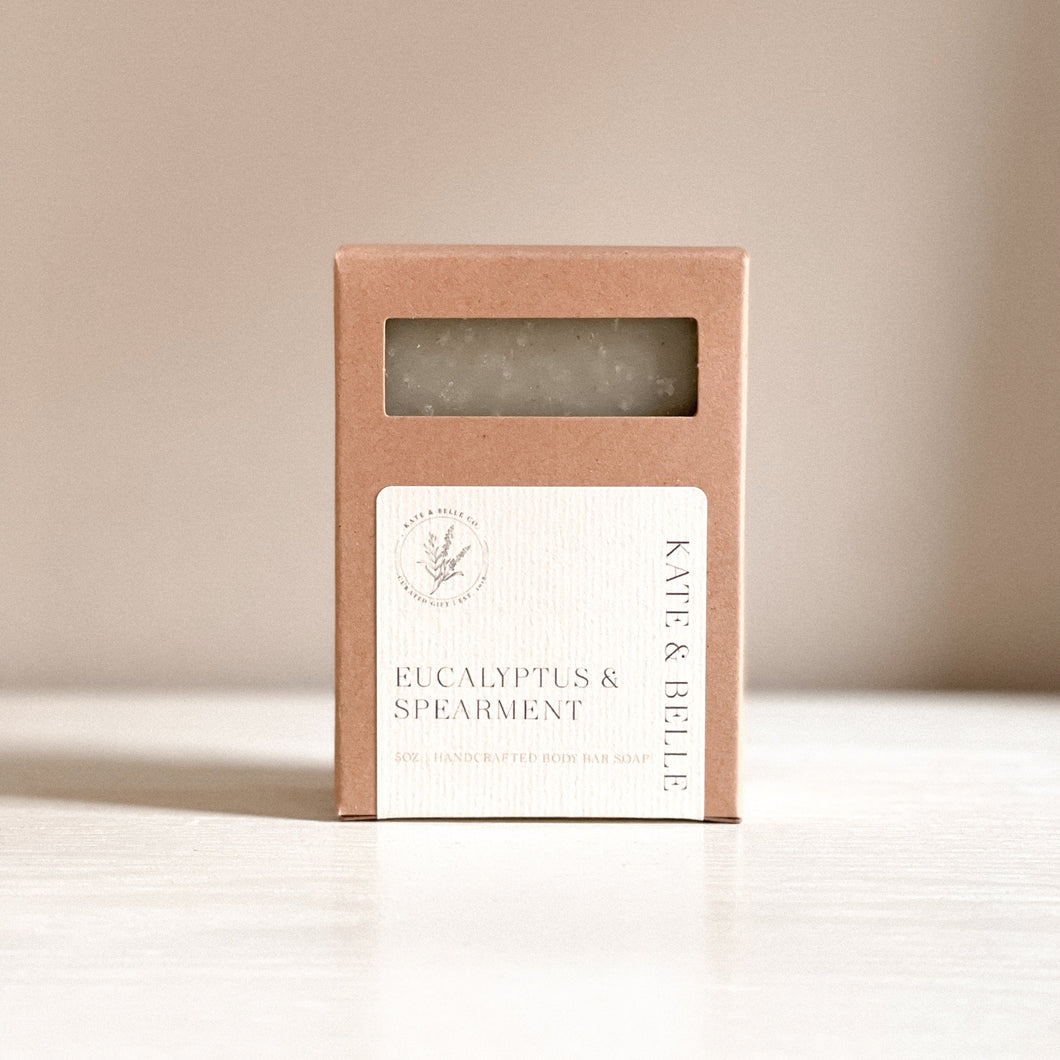 Eucalyptus & Spearmint  Handmade Soap Bar - Kate and Belle