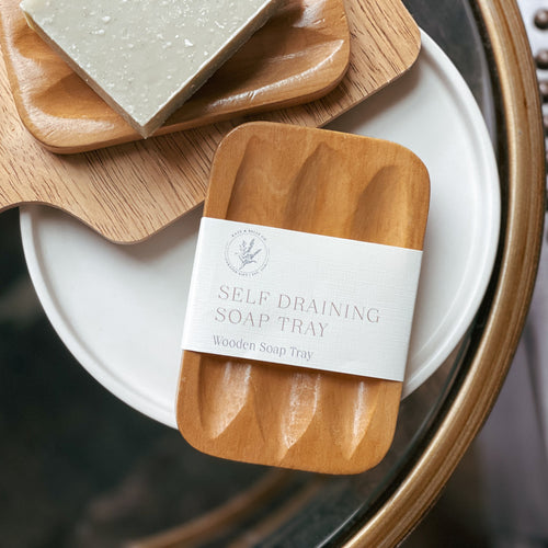 SELF DRAINING WOODEN SOAP TRAY - Kate and Belle