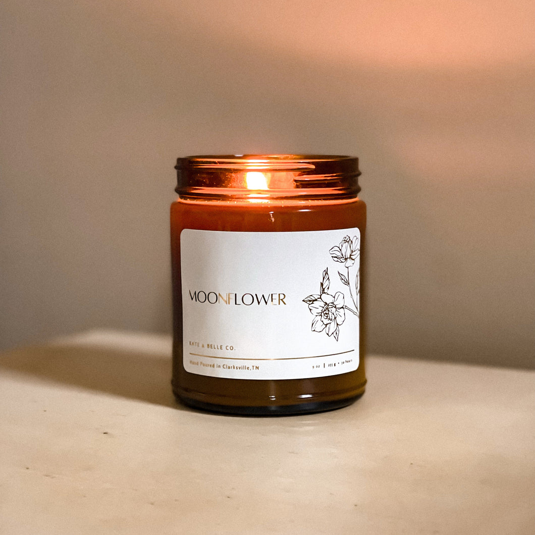 MOONFLOWER • 9oz Candle - Kate and Belle
