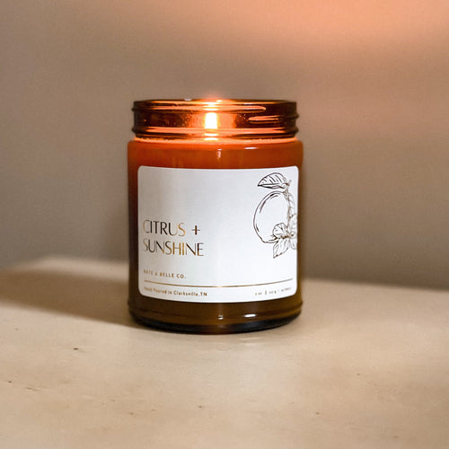 CITRUS & SUNSHINE • 9oz Candle - Kate and Belle