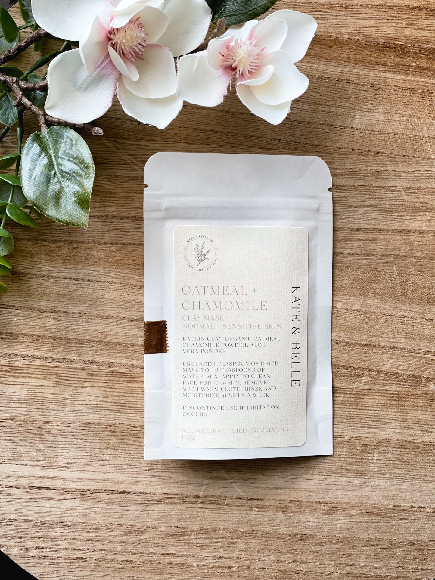 CLAY MASK • OATMEAL & CHAMOMILE - Kate and Belle