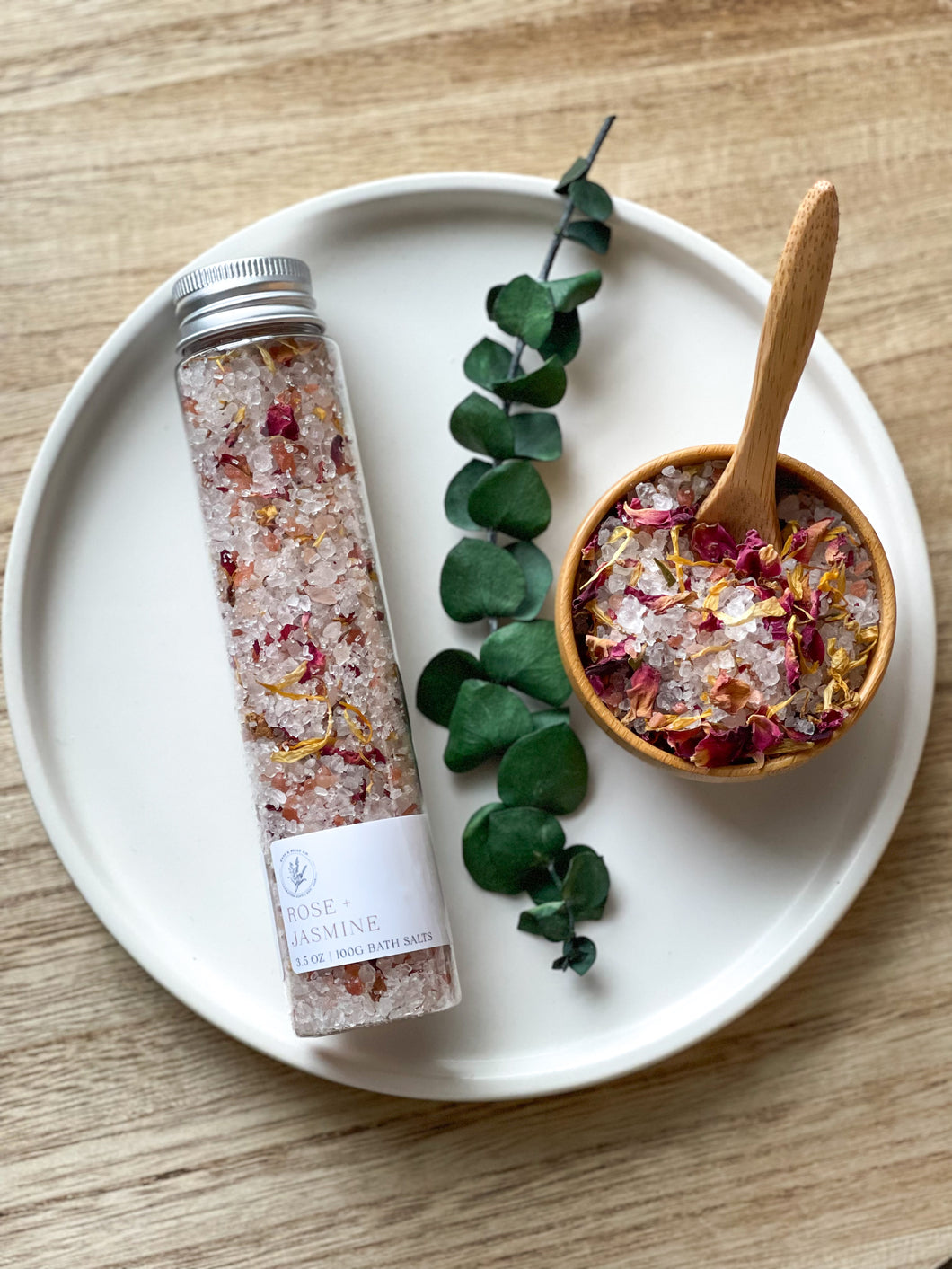 BATH SALTS 3.5OZ • ROSE + JASMINE - Kate and Belle