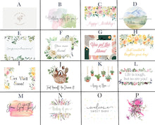 Load image into Gallery viewer, FLOWER MONTH CANDLE GIFT • Self Care Spa Gift Box • Birth Month Candle Gift Box • New Baby Month Candle Gift • Anniversary Month Candle • Spa Gift Box • Pamper Her
