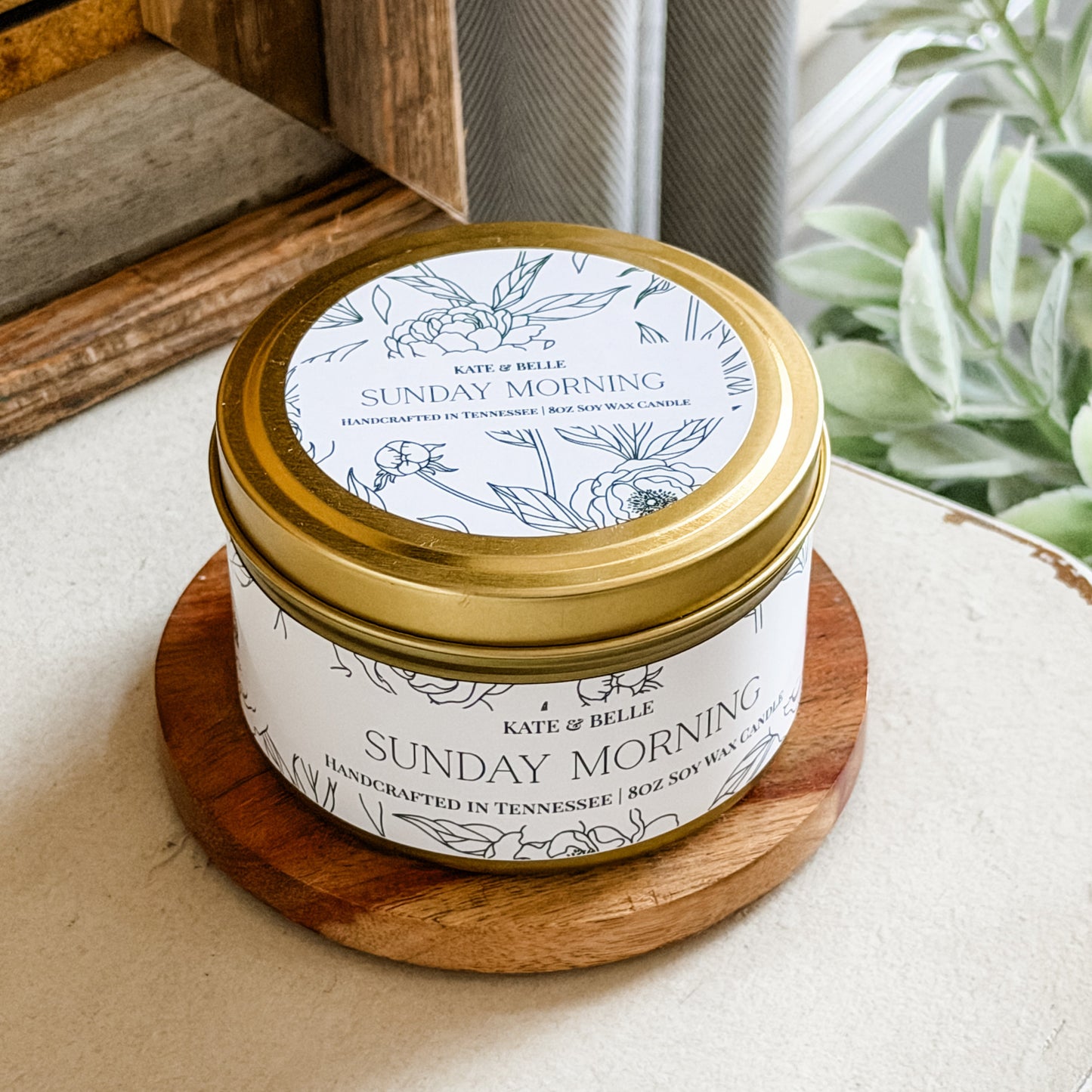 SUNDAY MORNING • 8oz Candle Tin - Kate and Belle