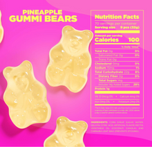 Load image into Gallery viewer, PINEAPPLE GUMMY BEARS CANDY
