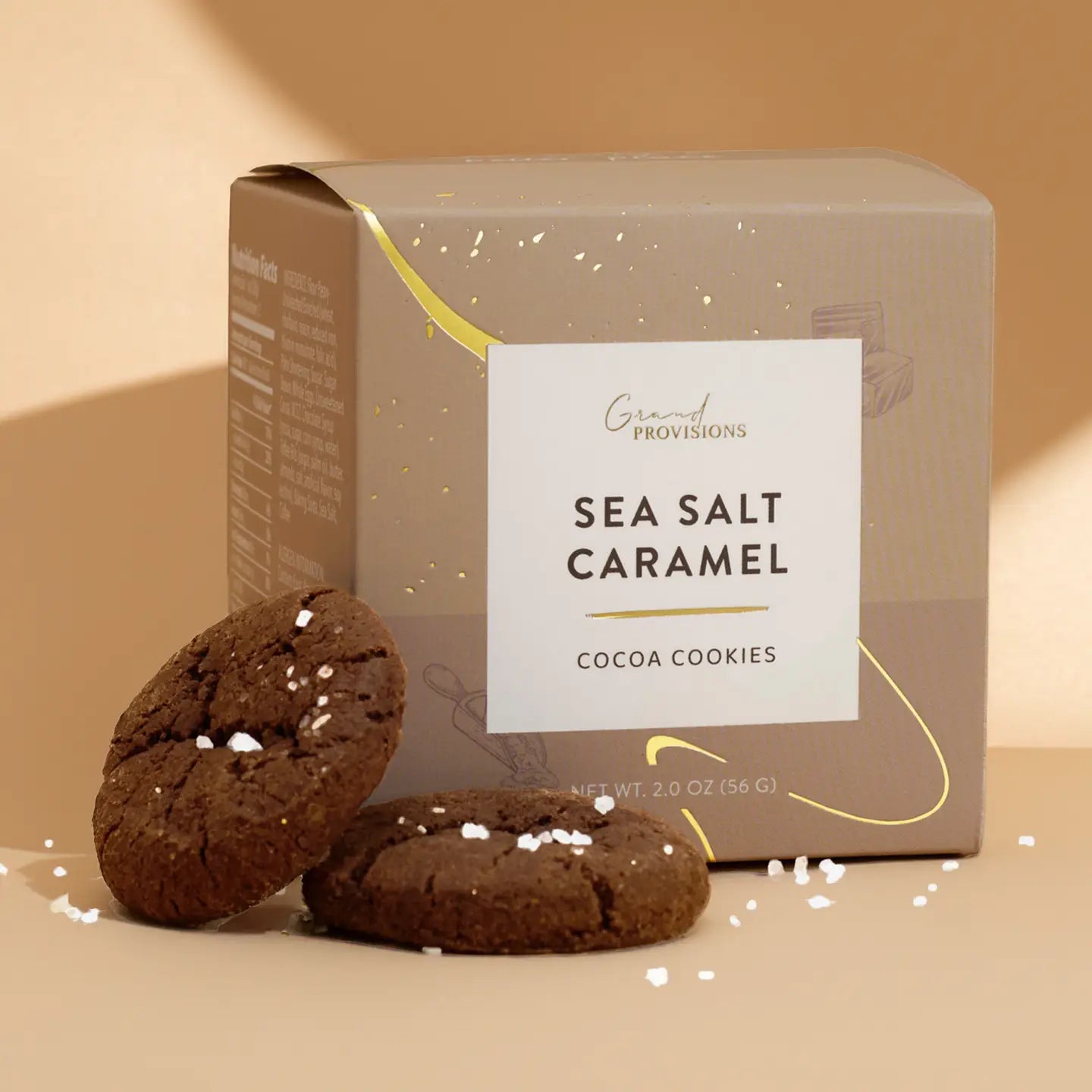 SEA SALT CARAMEL COCOA COOKIES 2OZ - Kate and Belle