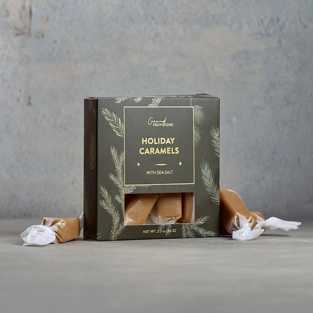 HOLIDAY GOURMET SEA SALT CARAMELS 2OZ - Kate and Belle