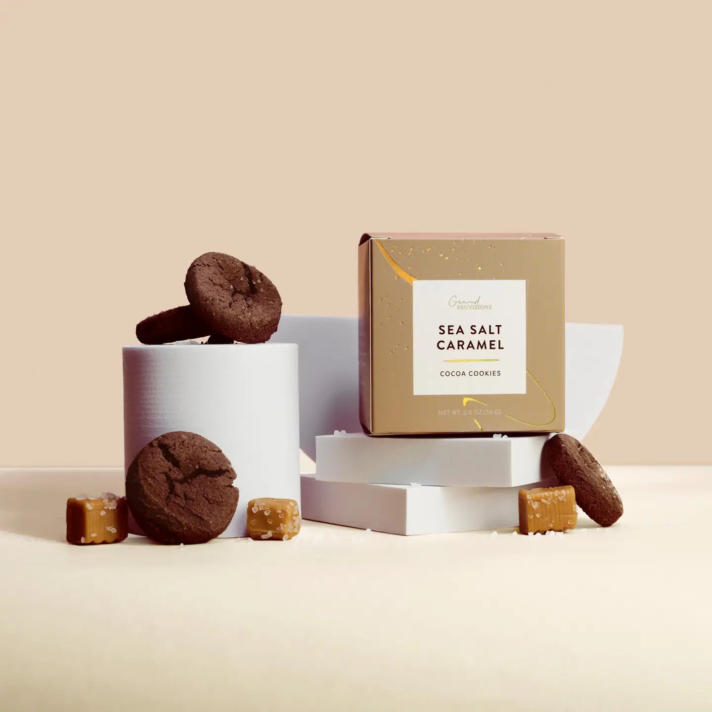 SEA SALT CARAMEL COCOA COOKIES 2OZ - Kate and Belle