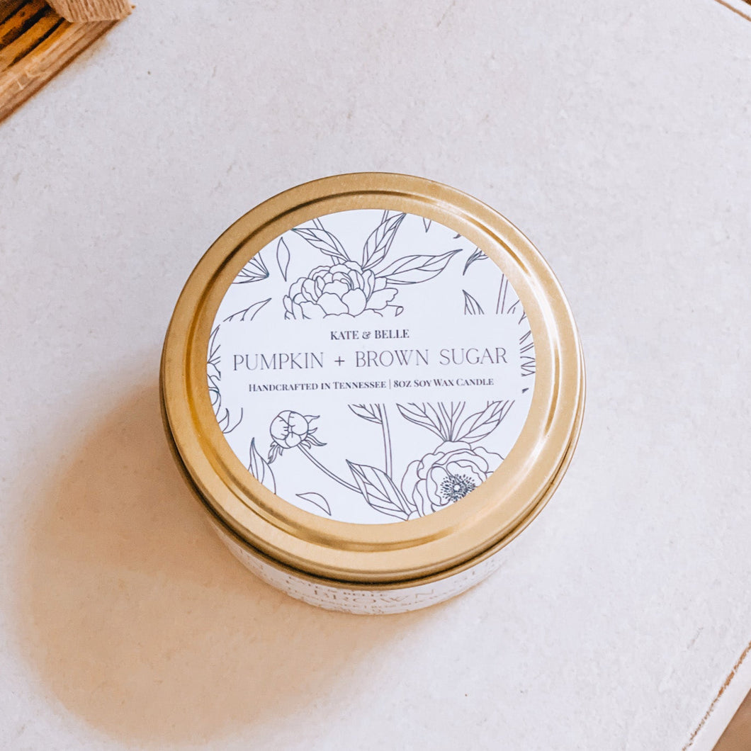 PUMPKIN & BROWN SUGAR • 8oz Candle